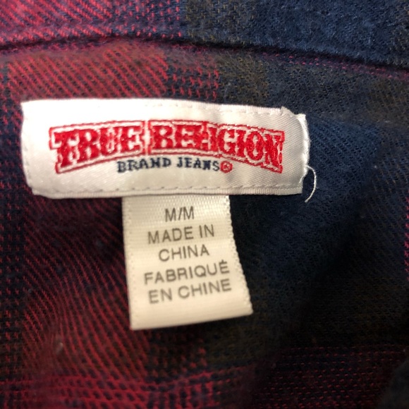 True Religion Plaid Flannel - Picture 3 of 7